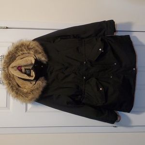 Zara faux fur lined Winter coat XL